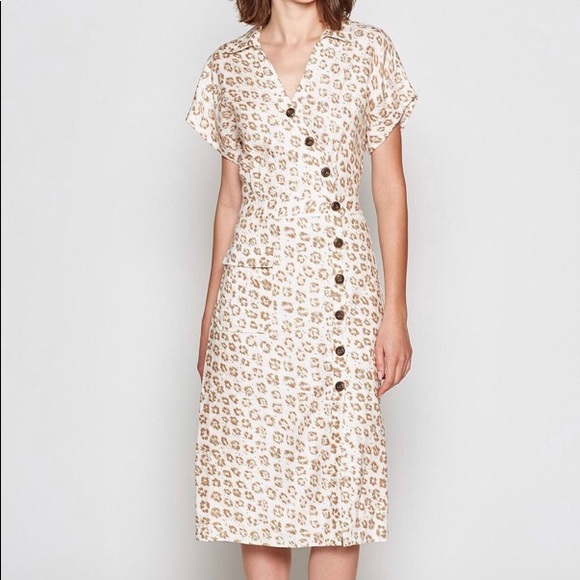 JOIE Coady Linen Dress In “Porcelain” Size XS - Picture 1 of 8